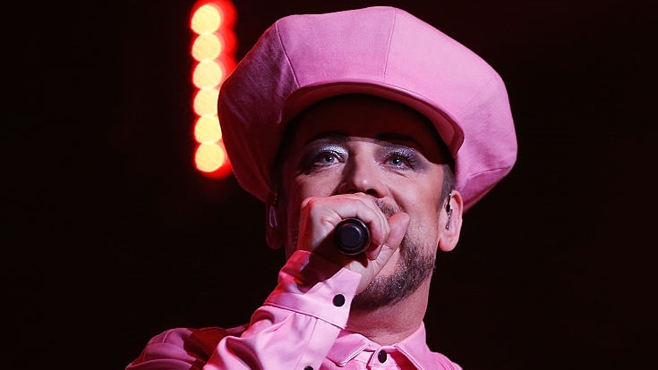Boy George performs at Rod Laver Arena in Melbourne.