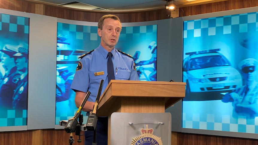 Tasmania Police Commissioner Darren Hine.