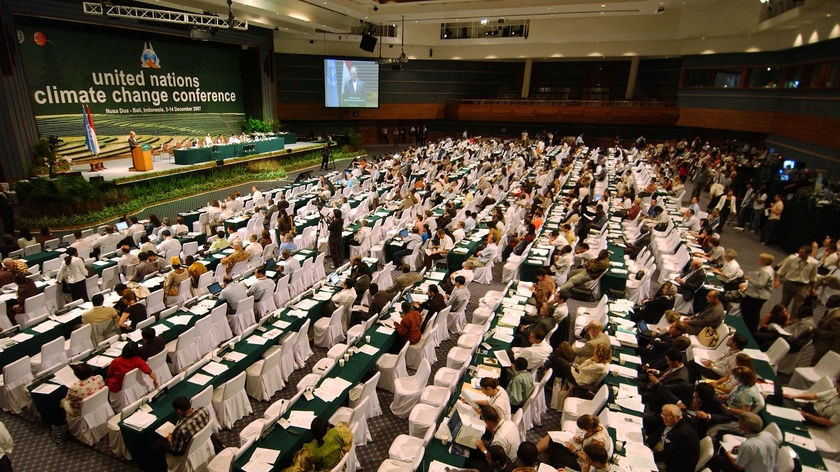 The draft text was to guide talks on a pact to succeed the Kyoto Protocol beyond 2012.