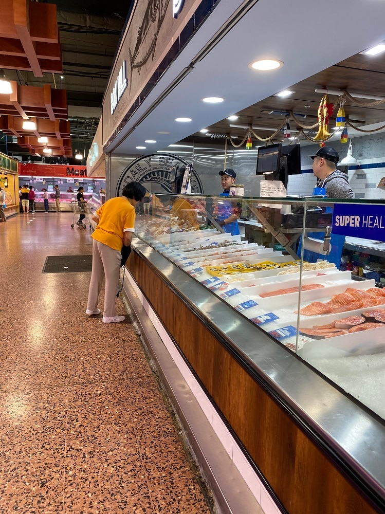 The Box Hill Fish Market with no customers.