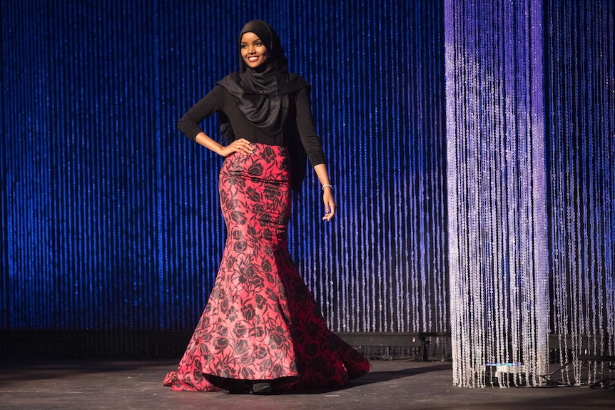 Halima Aden wears hijab