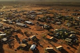 An aerial view of the remote community of Yuendumu, in Central Australia.