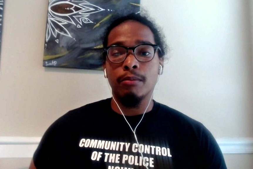 American protest organiser Michael Sampson II.