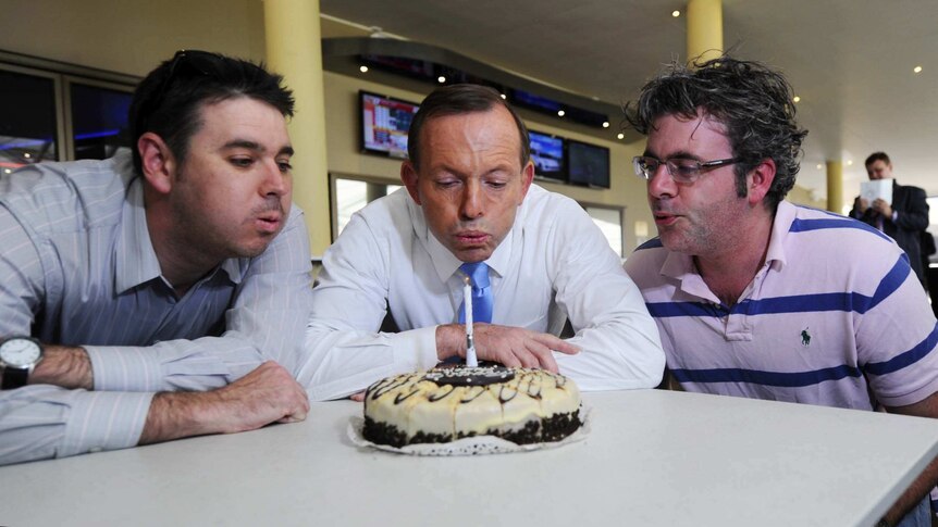 Tony Abbott, Andrew Tillet and James Massola
