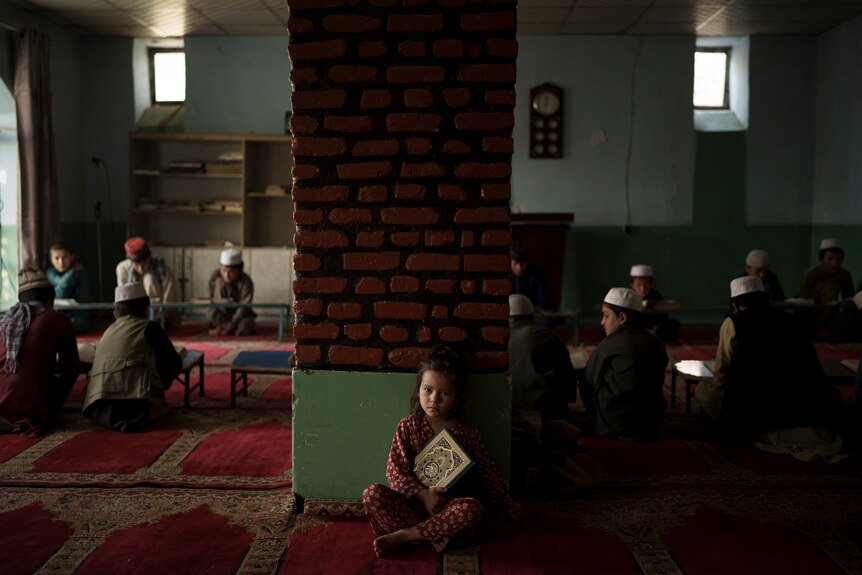 A girl alone in an all-male madrassa in Afghanistan