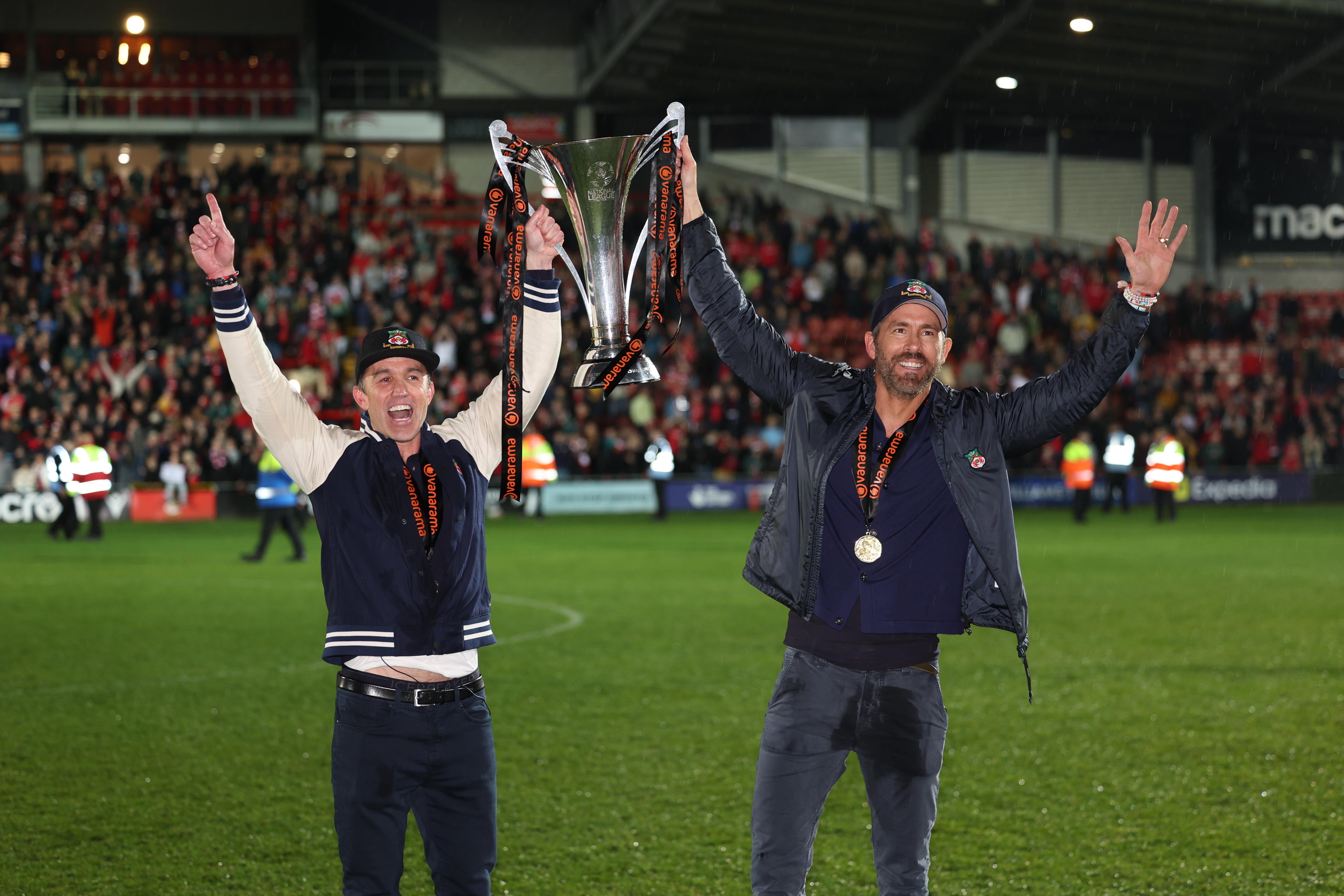 Wrexham Promoted To League Two As Owners Ryan Reynolds And Rob ...