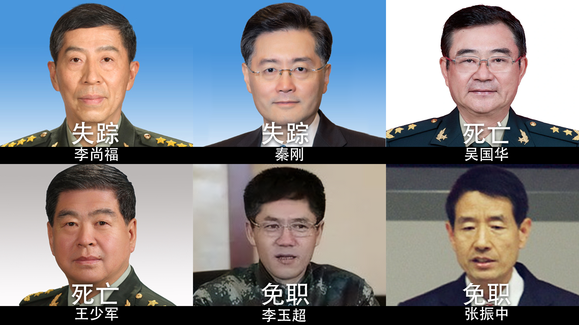 六名中国高官