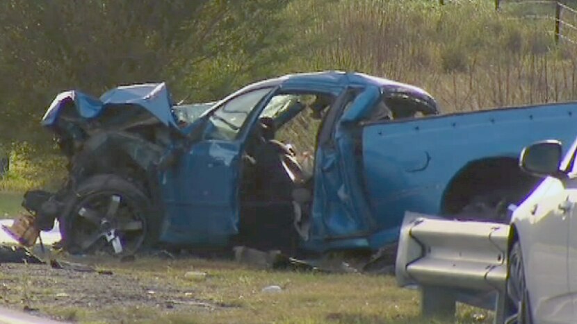 A ute and a sedan crashed head-on in Perth's south, claiming four lives