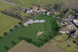 Computer generated image of new cemetery at Fromelles, France.