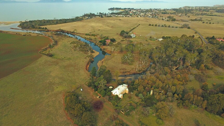 An aerial view of the east cost property proposed to house a resort.