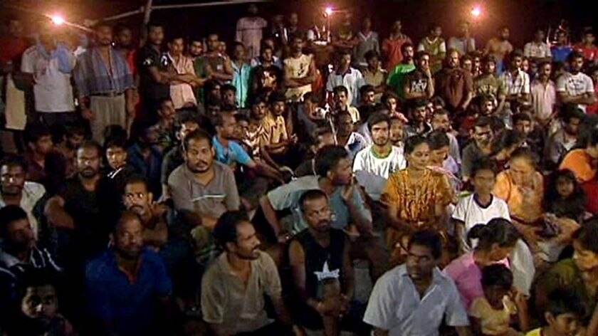 Desperate plea: the Sri Lankans say they are fleeing genocide