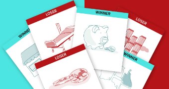 Illustration of budget Winners and Losers