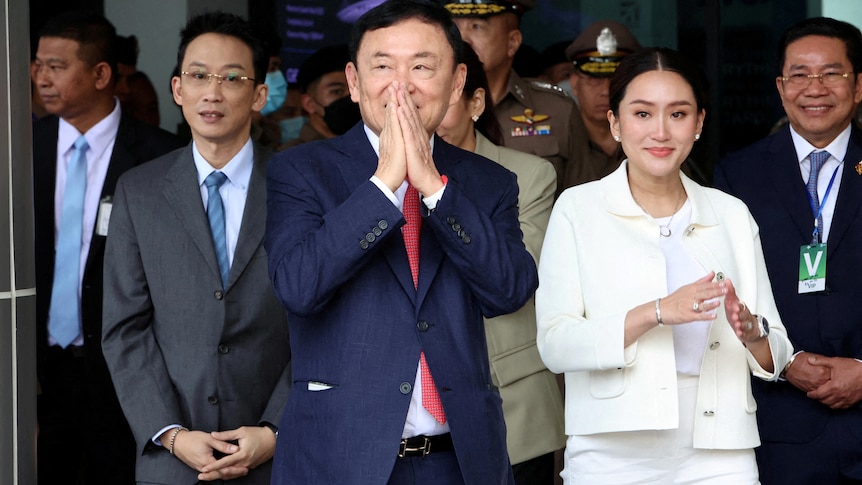 Thailand's billionaire ex-prime minister Thaksin Shinawatra submits royal  pardon request after return from exile - ABC News