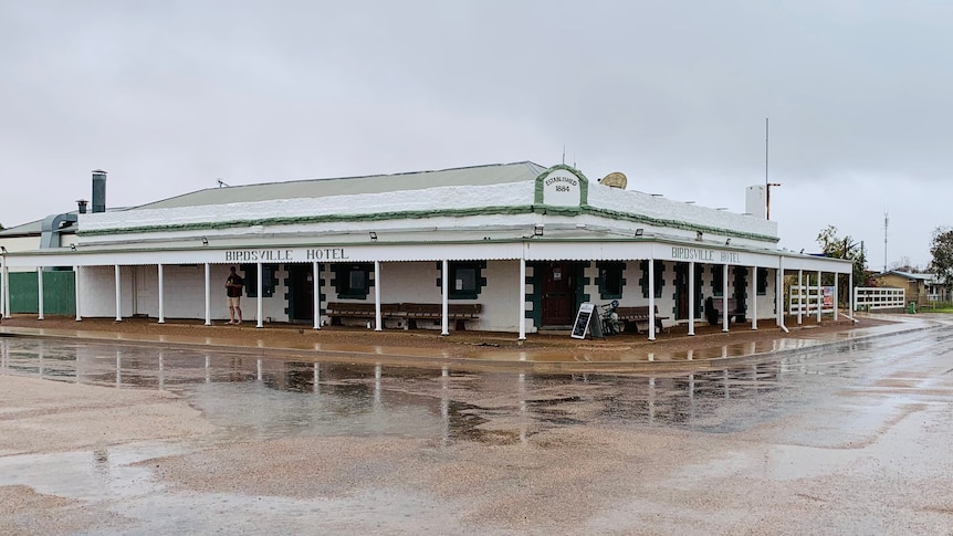 A pub after rainfall