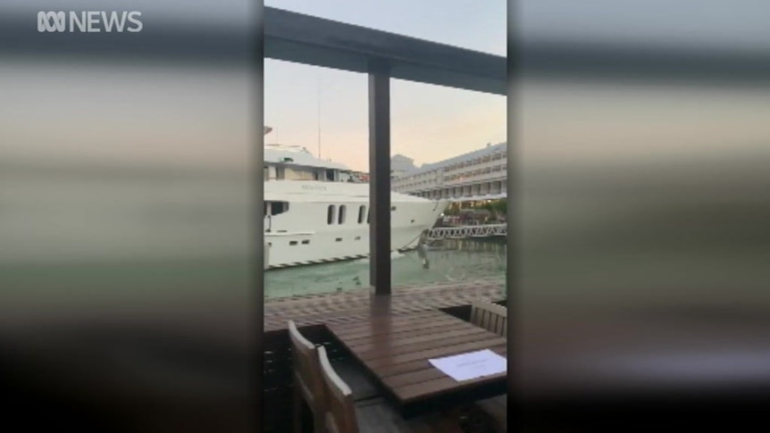 2019 super yacht crashes into dock