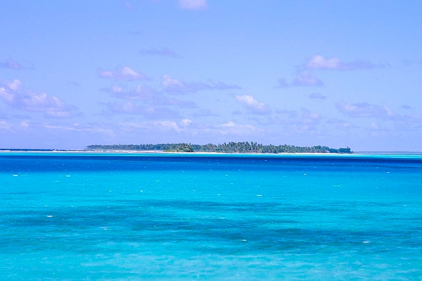 Płaski atol na Kokosowych Wyspach Keelinga
