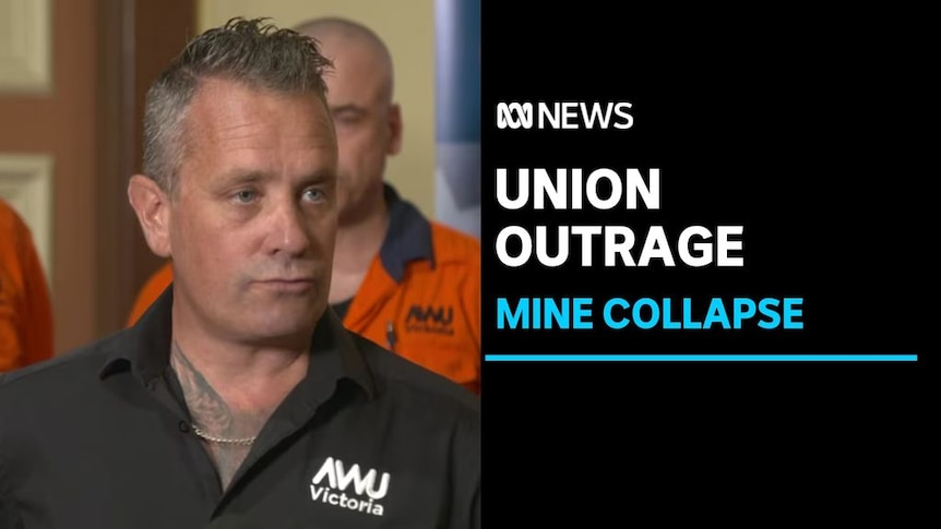Union Outrage, Mine Collapse: A union spokesperson gives a media conference.
