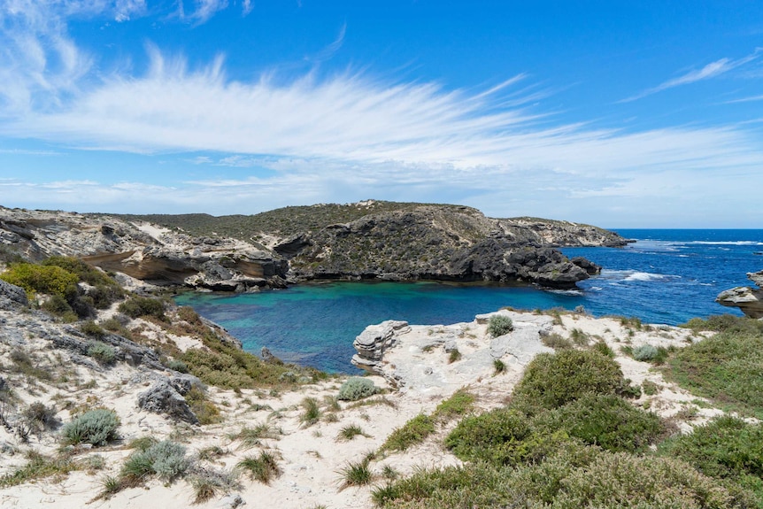 A lagoon on the West End of Rottnest Island