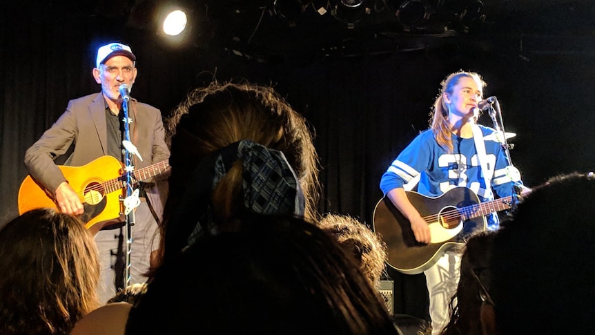 Paul Kelly and Alex the Astronaut performing live at the Corner Hotel in Melbourne, 2018