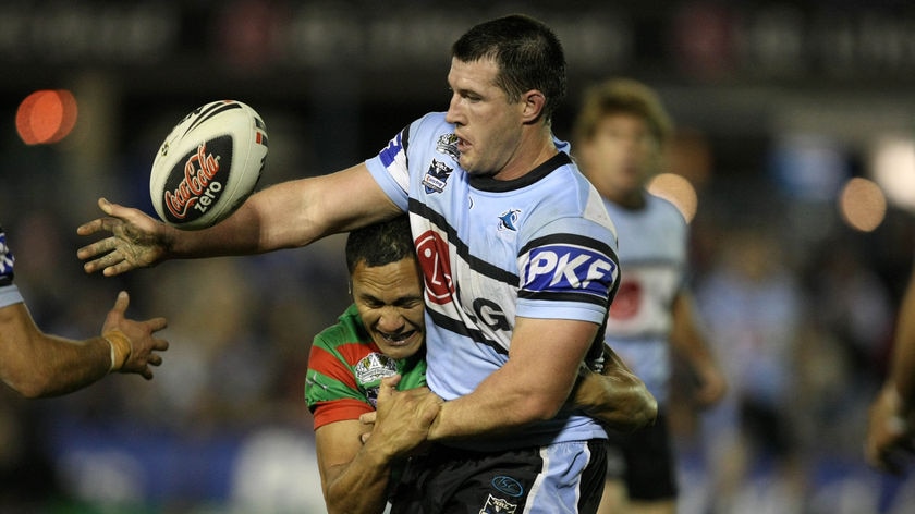 Sharks skipper Paul Gallen leads from the front.
