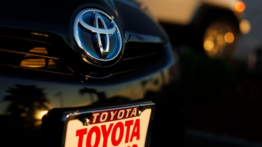 A Toyota logo on the bonnet of a car, January 2012 (Reuters)