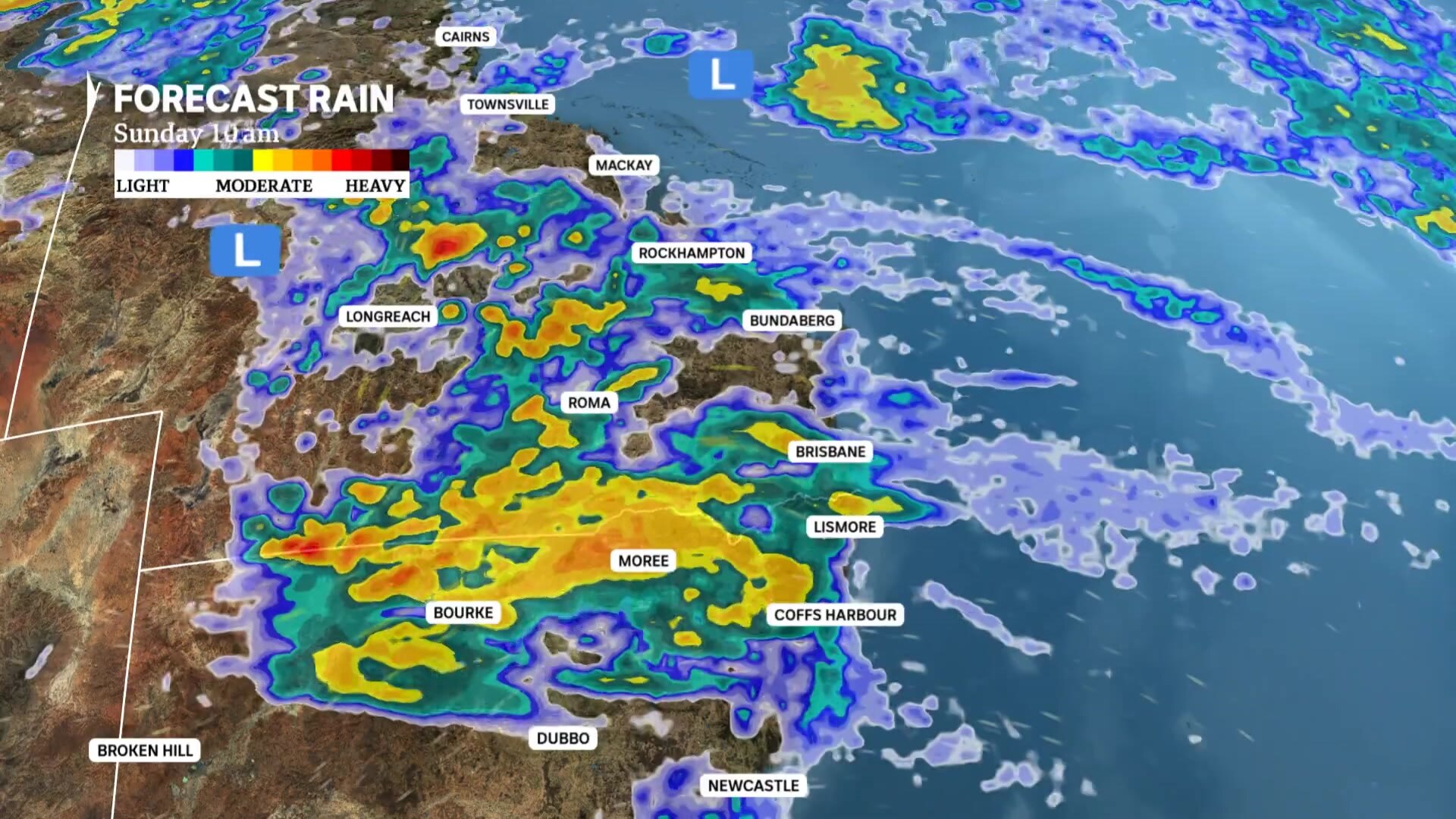 Rain map southeast Queensland - ABC News