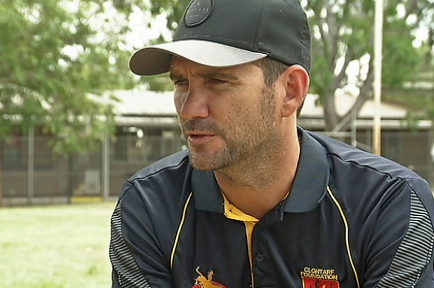 Close up shot of Carl Merrison in Halls Creek wearing a black cap