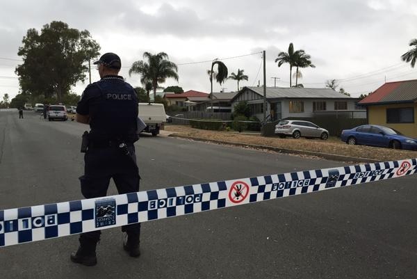 Police at scene of Redcliffe shooting