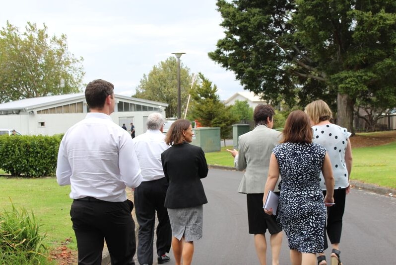 Commissioners visiting the Whakatakapokai  Care and Protection Residence