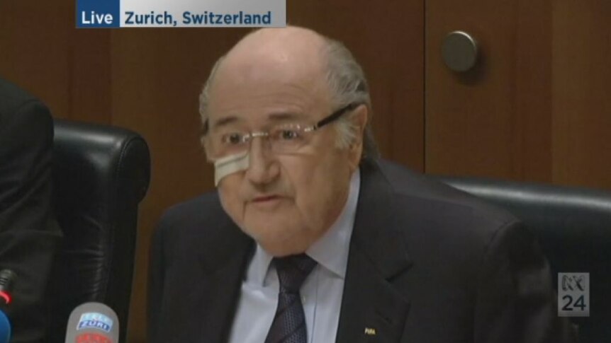 'I'm really sorry that I am...a punching ball': Sepp Blatter
