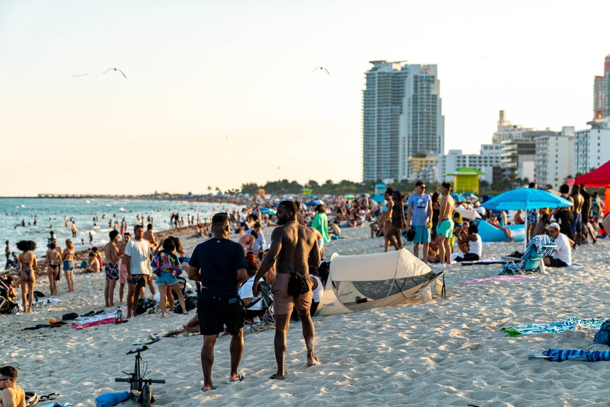 Miami beach in Florida.