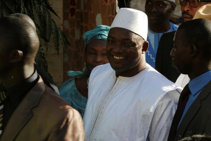 The Gambia's newly-inaugurated President Adama Barrow