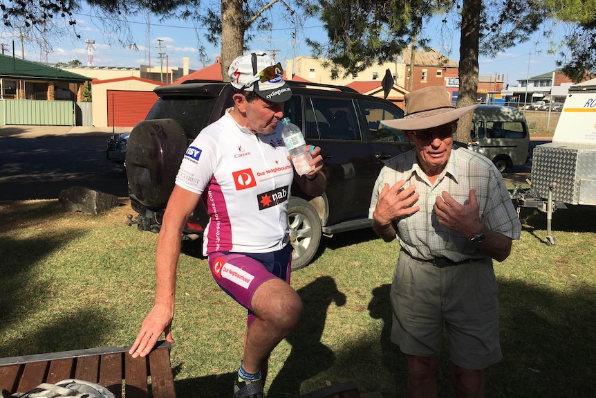Kevin Andrews participates in the annual Pollie Pedal fundraiser.