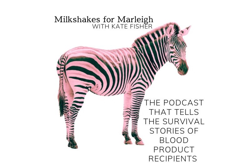 A photo of the podcast logo that has a zebra 