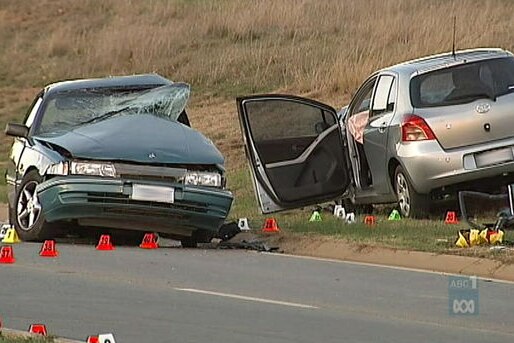 Two cars involved in a fatal accident on Gundaroo Drive in Crace, ACT.