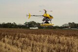 A drone used in agriculture