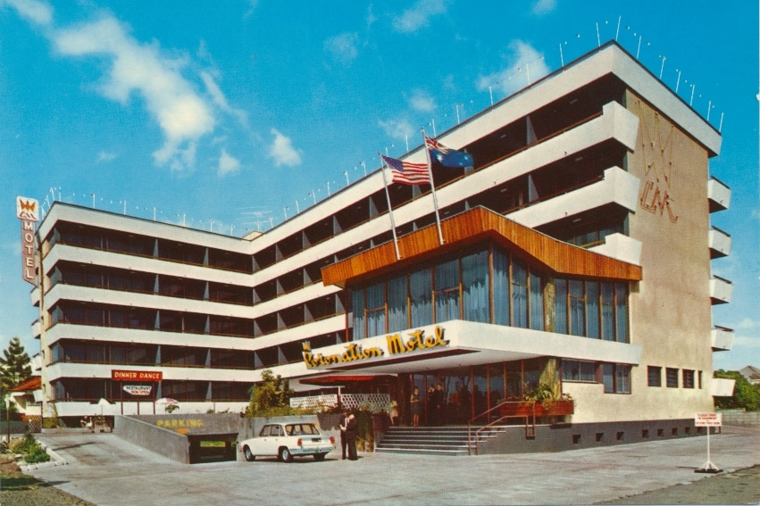 Exterior shot of Brisbane's Coronation Motel.