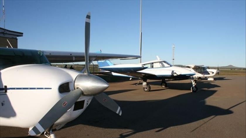 Thieves tried to break into the three planes at the Geraldton airport