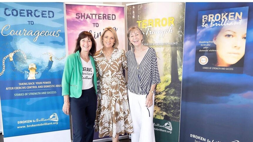 Loretta Ryan with Broken to Brilliant founders Kate and Andrea at their book release