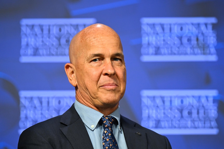 Peter Greste speaking at the National Press Club