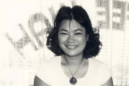 A black and white photo of Jenny Rose Ng, date unknown.