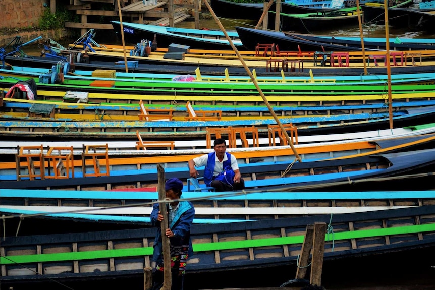 Colourful boats