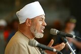 Sheikh Taj ell-Din Al Hilali... urging supporters not to take part in any rally. (File photo)