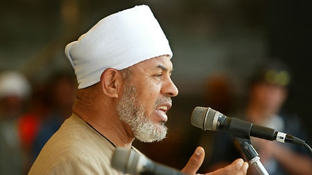 Sheikh Taj ell-Din Al Hilali... urging supporters not to take part in any rally. (File photo)