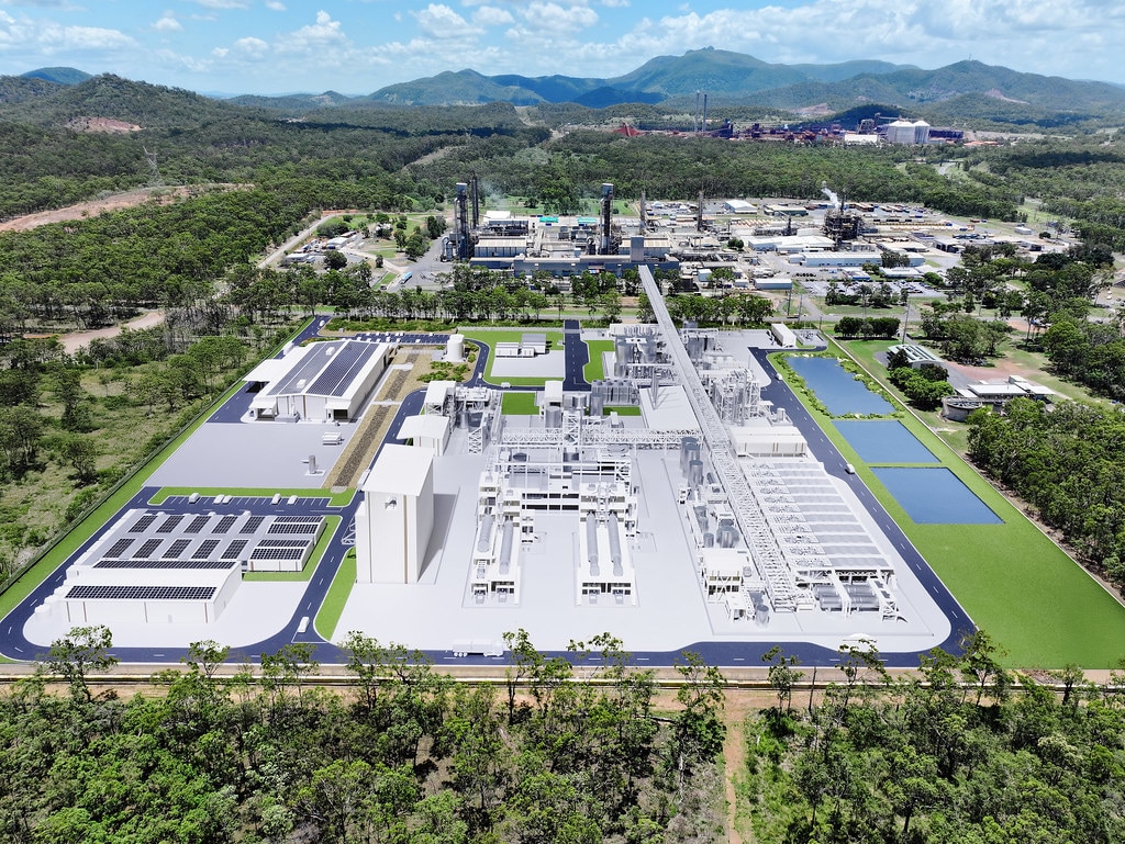 Una representación de un sitio industrial.