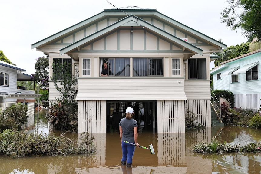 A flooded house