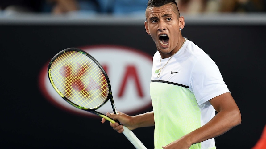 Australia's Nick Kyrgios plays Argentina's Federico Delbonis in the Australian Open first round.