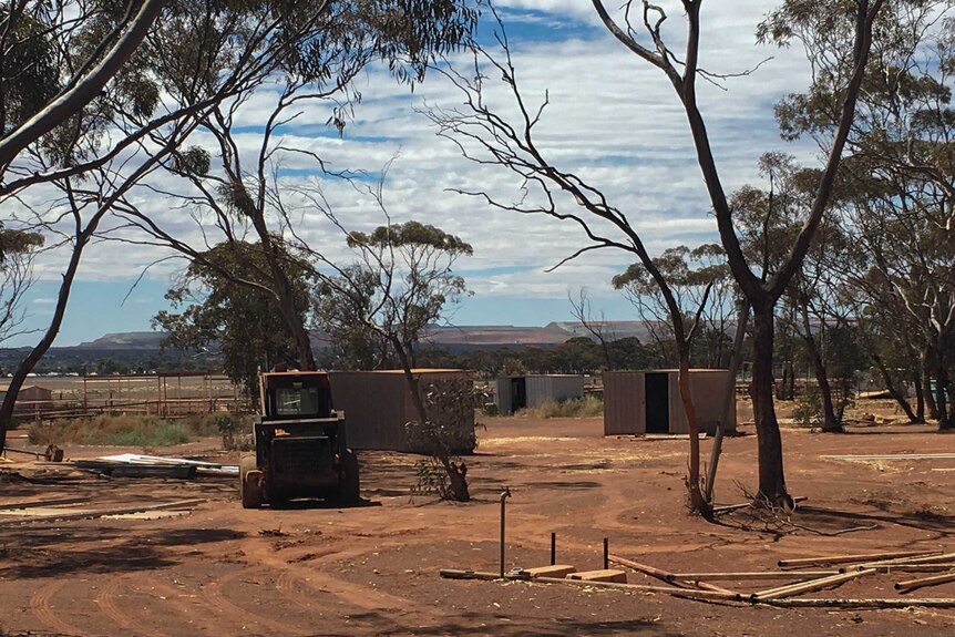 View of Kalgoorlie Airport and the Super Pit from West Kalgoorlie.