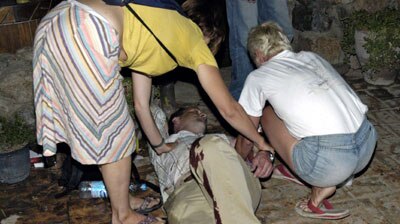 Resort town hit: A number of foreigners, including the Australians, are among the injured.