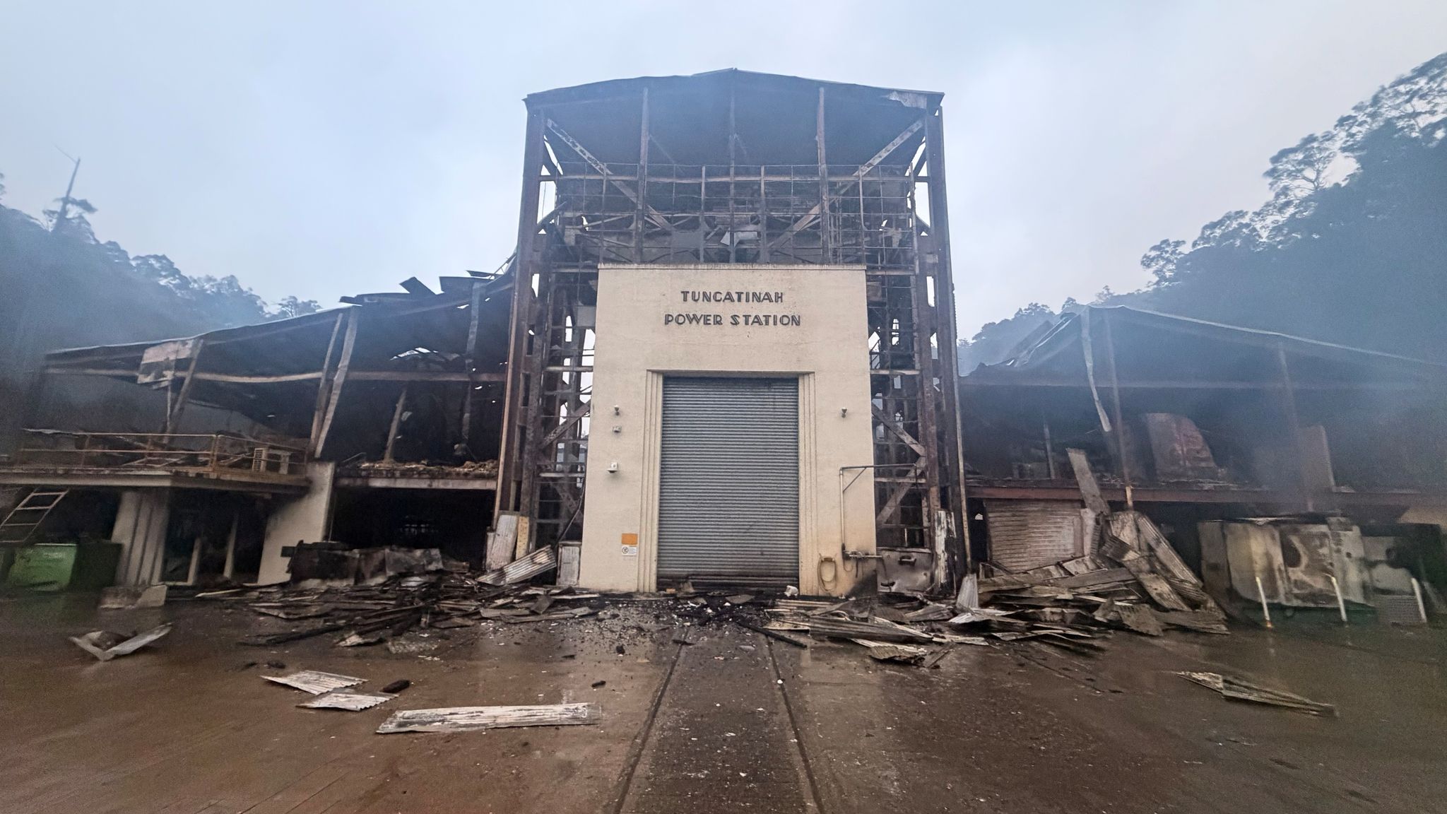 Not yet safe to access Hydro Tasmania power station destroyed by fire